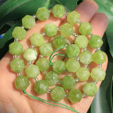 Green Peridots Crystal Stone Faceted Round Beads for Jewelry Making