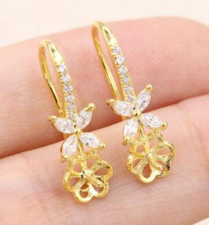 S925 Sterling Silver Pearl Earrings DIY Accessories