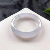 Zheru Jewelry Natural Burmese Jadeite Light Purple Bracelet 54-64mm