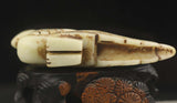 Vintage Hand Carved Jade Bird Statue