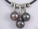 Freshwater Pearl Pendant Necklace 7-8mm White Pink Purple