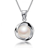 925 Sterling Silver Freshwater Pearl Necklace Pendant for Women