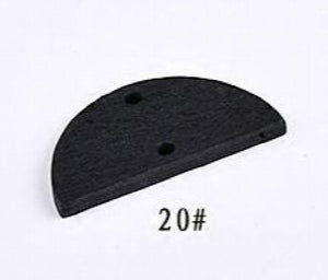 Geometric Wood Round Semicircle Earring DIY Material
