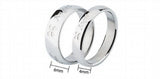 Stainless Steel Lucky Clover Love Couple Rings