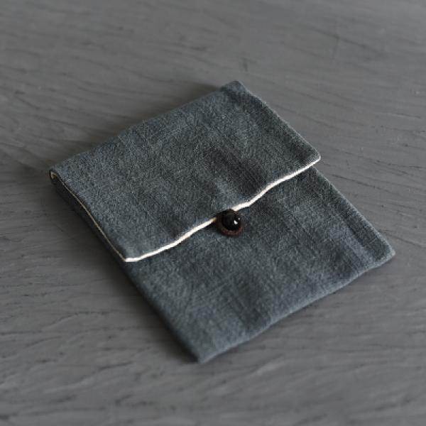 Small Flap Jewelry Bag Plain Cotton Linen Cloth Pouch Gift Packaging Bags