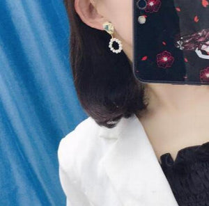 4-5mm Round Freshwater Australia South Sea Pearl Earrings