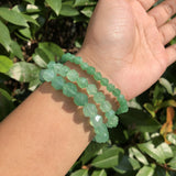 Green Aventurine Bracelet Faceted Beads Crystal Healing Stone Jewelry