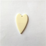 Acrylic Heart Charms 38x23mm 100pcs/Lot Stud Earring Parts DIY