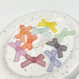 Acrylic Matte Mist Bowknot Fork Junction Beaded Necklace DIY Materials