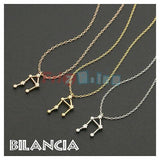 Zodiac Constellation necklace Silver Bronze scale 99 S0272