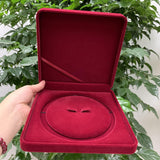 Velvet Two-Piece Set Pearl Necklace Display Box Sweetheart Wedding