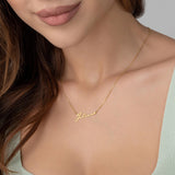 Dainty Name Necklace Stainless Steel Nameplate Birthday Jewelry