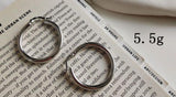Glossy Circle Hoop Earrings 925 Sterling Silver Korea Earrings For Women