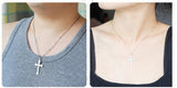925 Sterling Silver Jesus Cross Pendant Necklace + Chain
