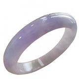 Zheru Jewelry Natural Burmese Jade 54-62mm Light Purple Bracelet