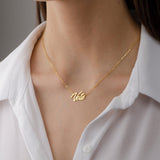Personalized Stainless Steel Name Necklace - Custom Mother's Gift
