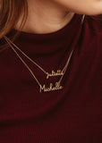 Custom Name Necklace Stainless Steel Personalized Dainty Name Necklace For Women