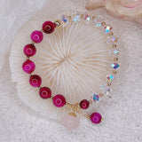 Crystal Tiger's Eye Stone Bracelet Women's Jewelry