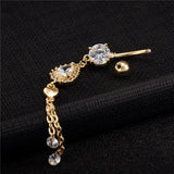 Crystal Tassel Belly Button Piercing Sexy Body Jewelry
