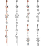Crystal Tassel Belly Button Piercing Sexy Body Jewelry