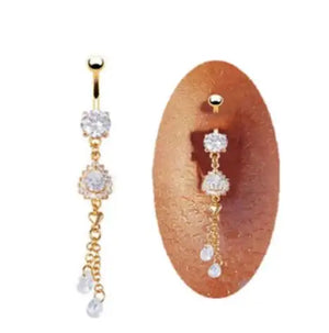 Crystal Tassel Belly Button Piercing Sexy Body Jewelry