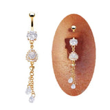 Crystal Tassel Belly Button Piercing Sexy Body Jewelry