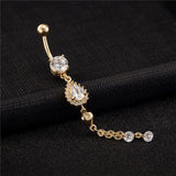 Crystal Tassel Belly Button Piercing Sexy Body Jewelry
