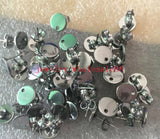 100 Smooth Surgical Stainless Steel 8mm Earring Pins