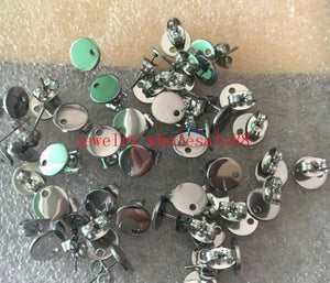 100 Smooth Surgical Stainless Steel 8mm Earring Pins