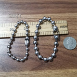 5pcs Stainless Steel Beaded Chain Ball Bracelet Bangle 6mm/8mm