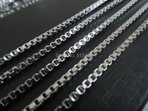 10m Thin 2mm Stainless Steel Square Box Chain DIY Necklace