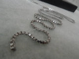 10m Thin 2mm Stainless Steel Square Box Chain DIY Necklace