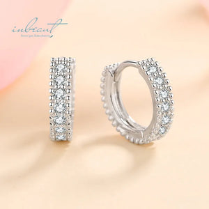 925 Silver Moissanite Stud Earrings, Screw Back, Fine Jewelry