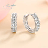 925 Silver Moissanite Stud Earrings, Screw Back, Fine Jewelry