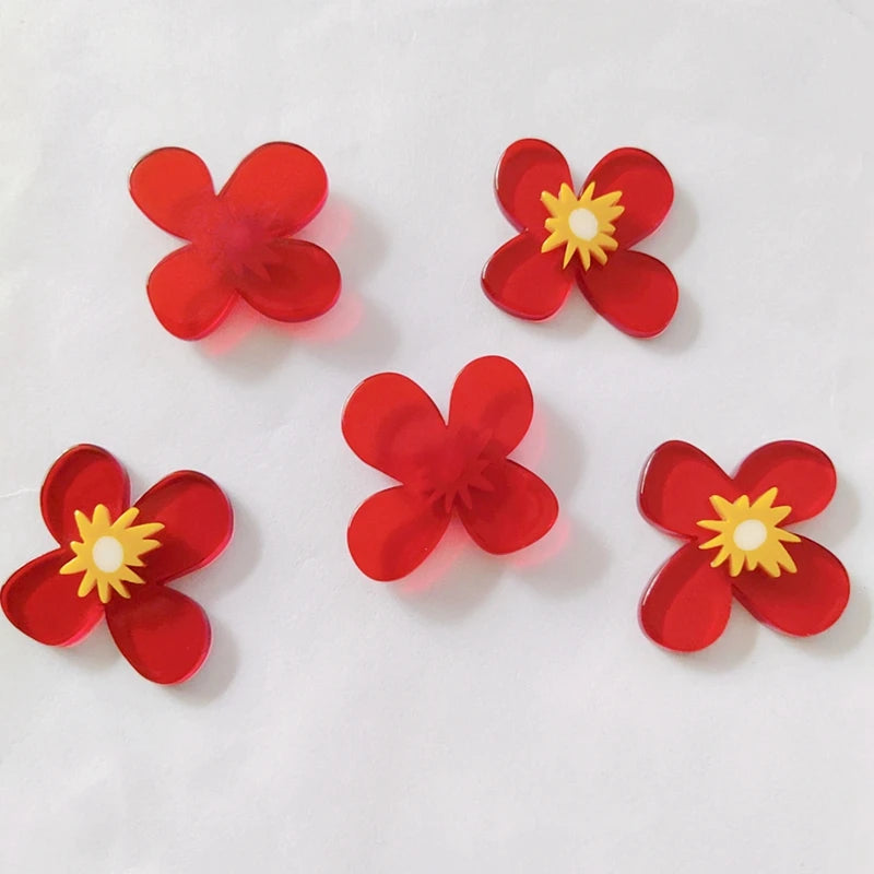Contrast Acrylic Patch Earrings Material DIY Accessories