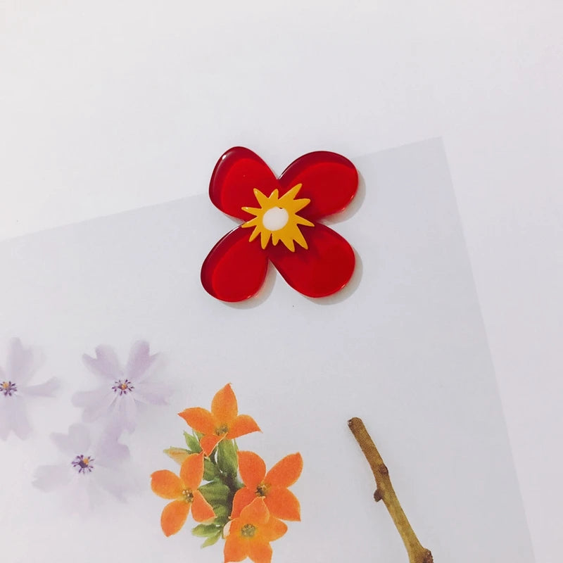 Contrast Acrylic Patch Earrings Material DIY Accessories