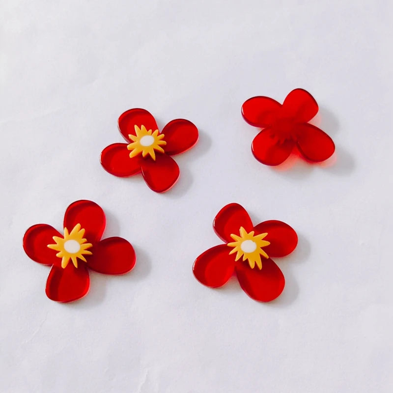 Contrast Acrylic Patch Earrings Material DIY Accessories