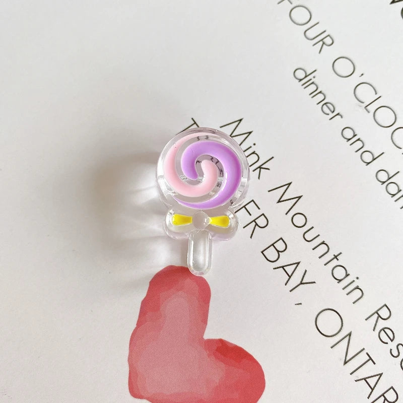 Cartoon Girl Acrylic Transparent Beads for DIY Jewelry Making