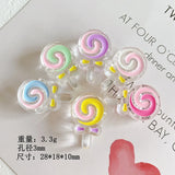 Cartoon Girl Acrylic Transparent Beads for DIY Jewelry Making