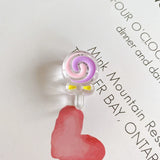 Cartoon Girl Acrylic Transparent Beads for DIY Jewelry Making
