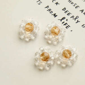 Crystal Flower Earrings DIY Jewelry Making Kit
