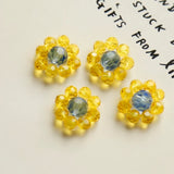 Crystal Flower Earrings DIY Jewelry Making Kit