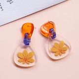 Acrylic Fruit Rabbit Ladybug Earrings DIY Jewelry