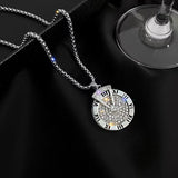 Vintage Metal Mini Robot Pendant Necklace Hip Hop Necklace