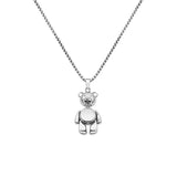 Vintage Metal Mini Robot Pendant Necklace Hip Hop Necklace