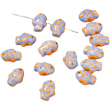 Hand-Painted Yellow Fish Ceramic Beads DIY Jewelry Material