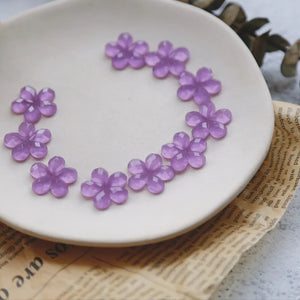 Purple Flower Patch DIY Earring Material