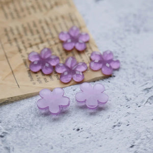 Purple Flower Patch DIY Earring Material