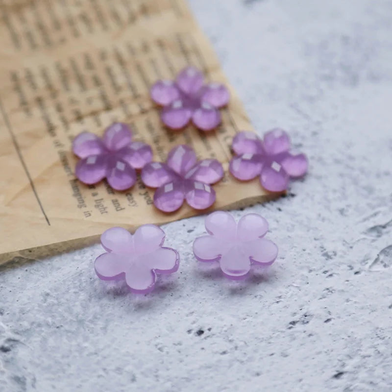 Purple Flower Patch DIY Earring Material
