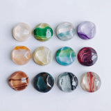 Japanese Ink Smudge Round Water Wave Pattern Resin Patch Material DIY Hairpin